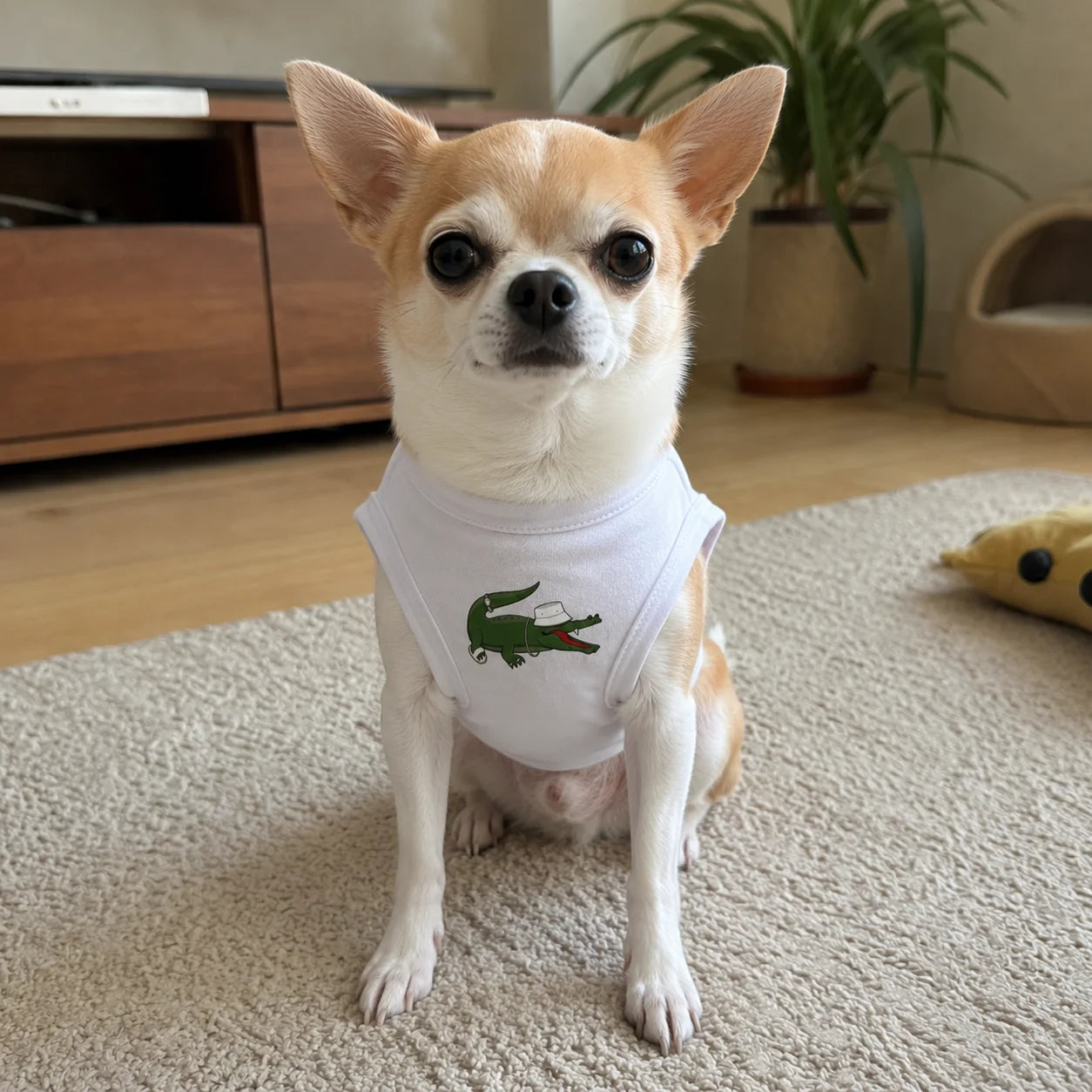 Crocodile With Cap Dog Clothes Spring Summer Autumn Small Medium Chihuahua Yorkie Frenchie Pet Fashion Funny Puppy Singlet