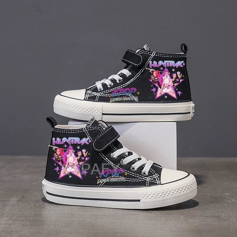 High-top Non-slip Sneakers, Student Casual Shoes New Children's Shoes, Fashion Canvas Shoes, Flat Shoes, Children's