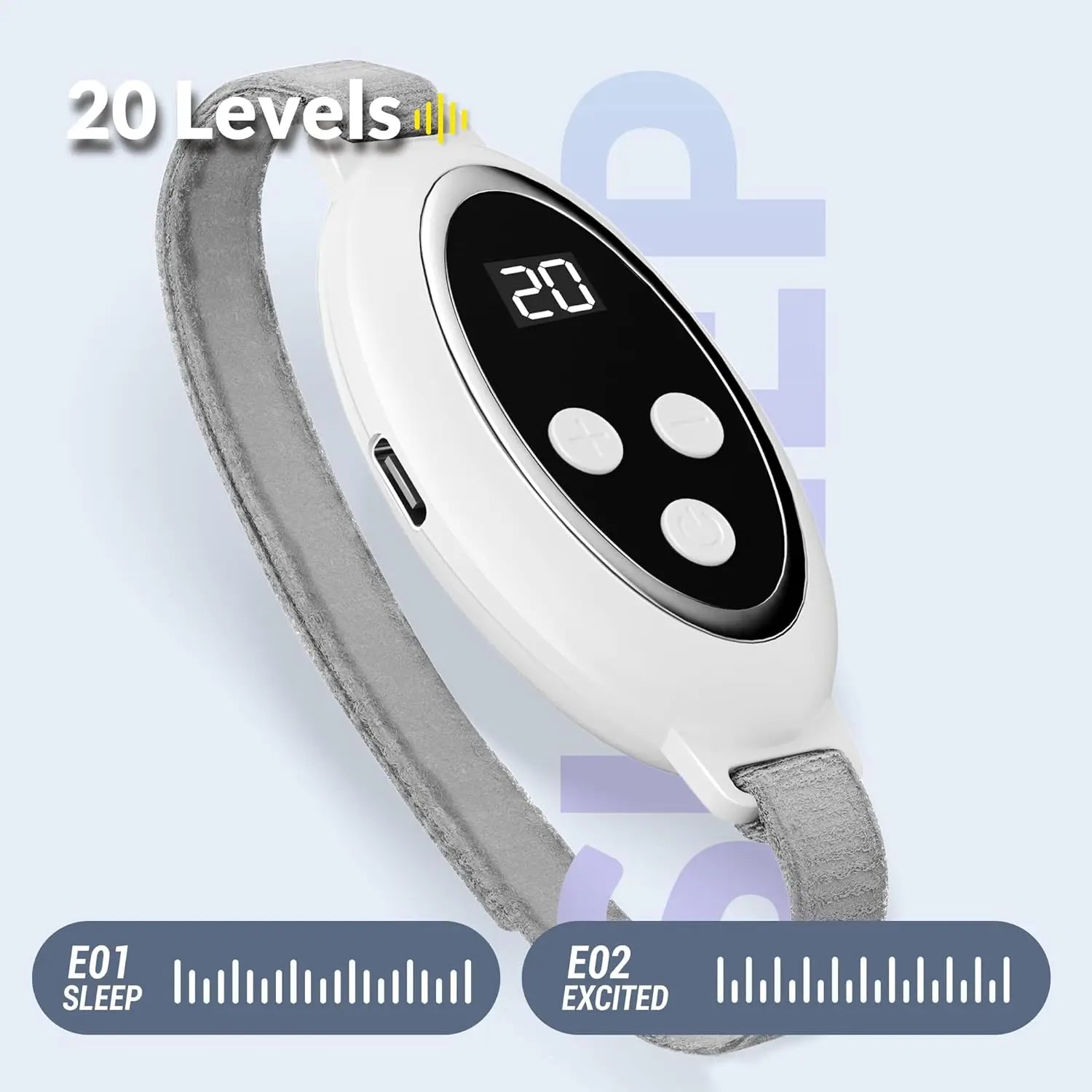 I YAN Rechargeable Sleep Aid Device palm pulse massager handheld microcurrent device for improving sleep and reducing insomnia and anxiety.