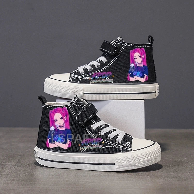 High-top Non-slip Sneakers, Student Casual Shoes New Children's Shoes, Fashion Canvas Shoes, Flat Shoes, Children's