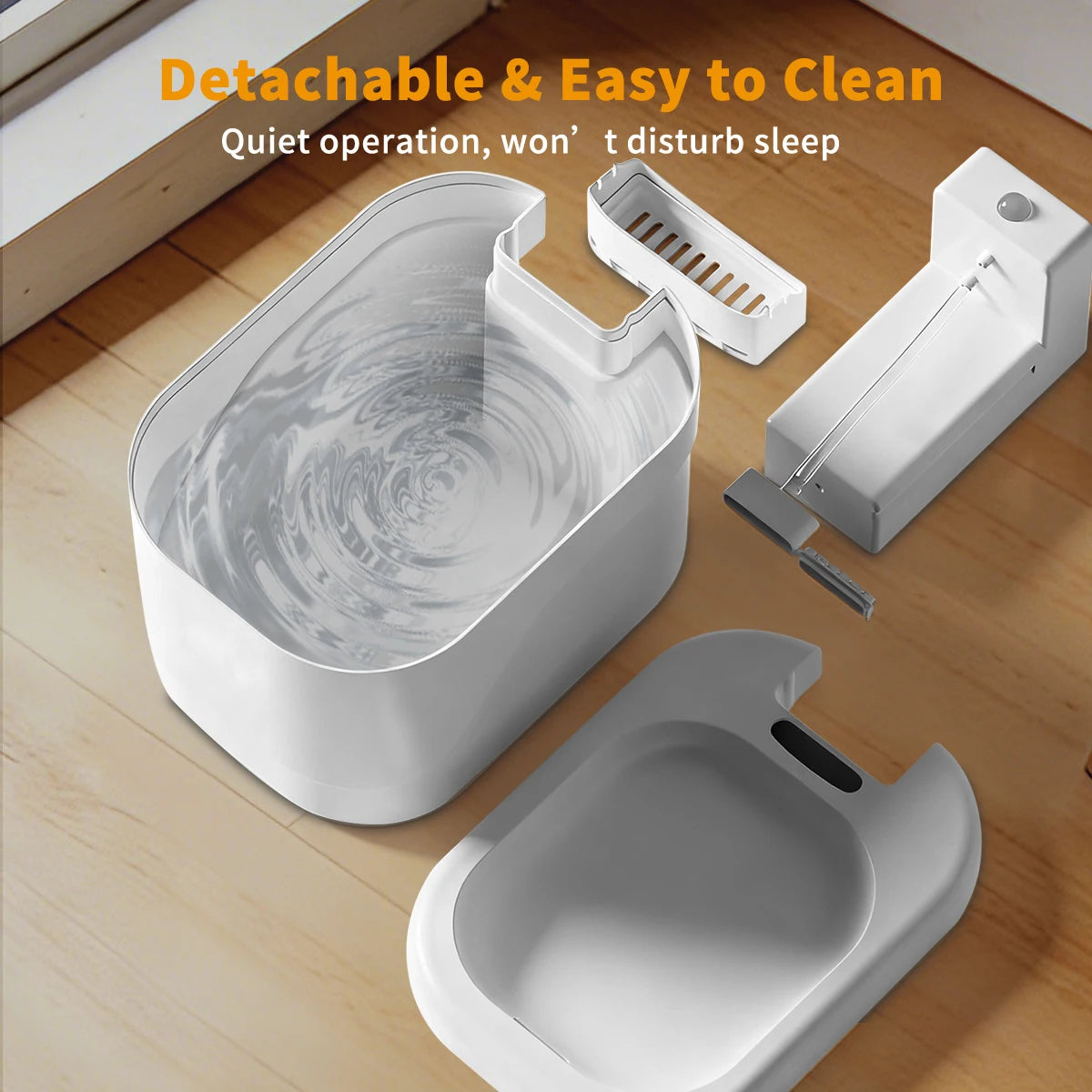 Automatic Dog Water Fountain Dispenser Large Capacity Quiet Indoor Pet Drinking Mute Waterer Cats Water Fountain with Motion