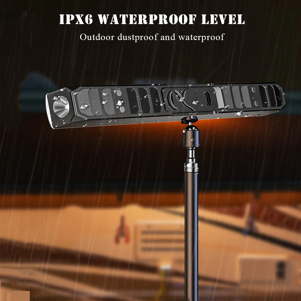 22/31/41cm Portable Camping Lamp Rechargeable Night Market Light High Brightness LED Magnetic Lamp Tube Outdoor Camping Lighting