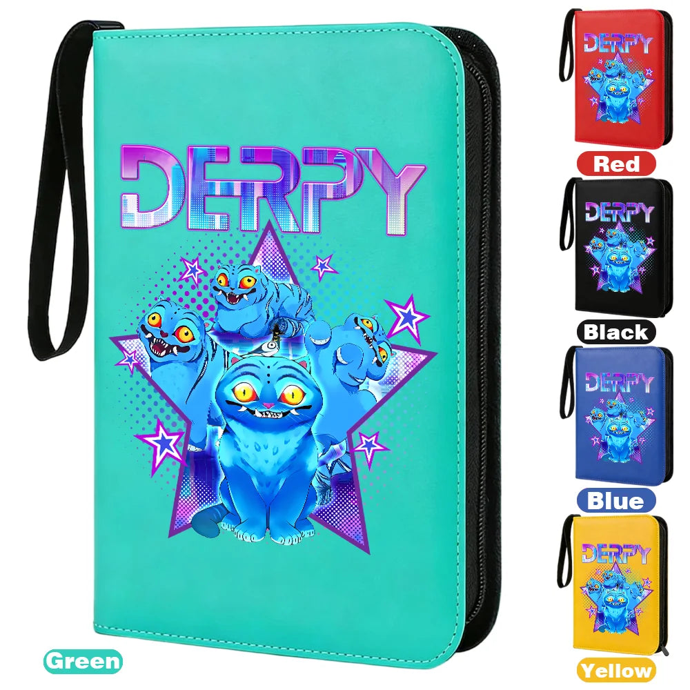 I YAN Demon Hunters card album binder with 400 pockets, PU zipper holder for storing and organizing collectible cards.