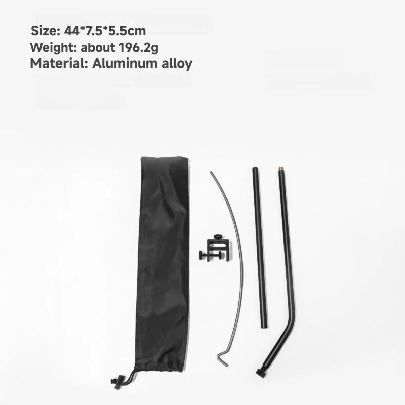 WESTTUNE Outdoor Lamp Stand Hook 360° Full space adjustment Lamp Pole Stand Portable Folding Camping Lantern Stands for Picnic