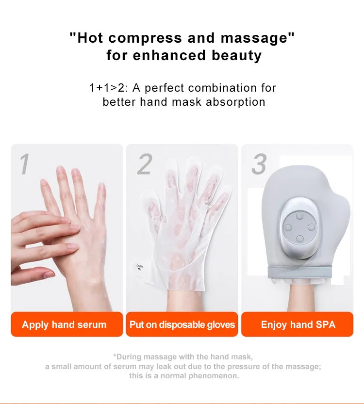2025 New Electric Hand Massager Home Finger Joint Airbag Kneading Hot Compress Massage Artifact