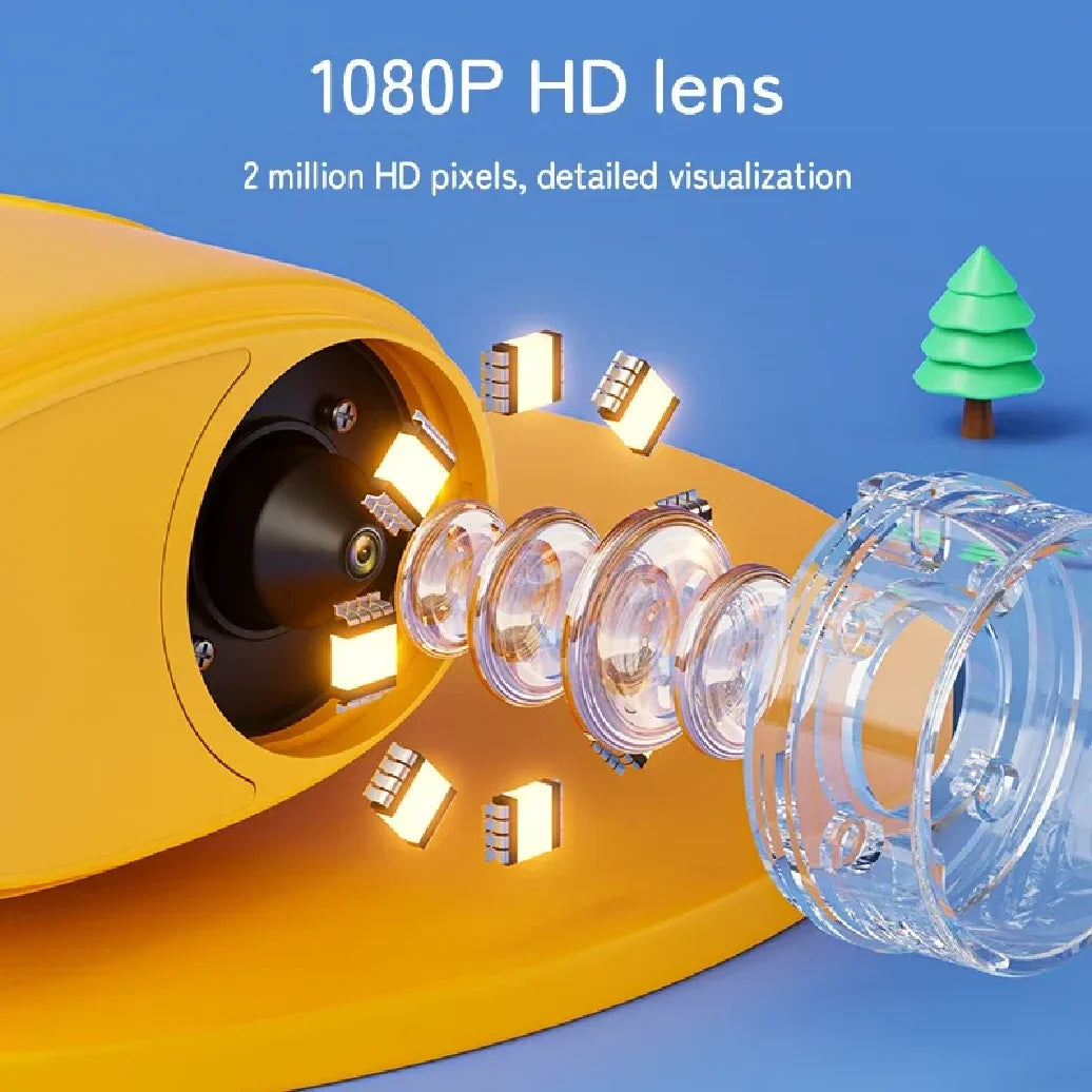 1000X Handheld Microscope for Kids 2.0" Screen Rechargeable Mini Pocket Digital Microscopes Portable Edu Gift Children Students - I YAN
