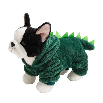 2026 Dinosaur Cat Clothes Dog Pet Dinosaur Cosplay Hoodies Soft Halloween Dog Costume Pet Clothes For Small Medium Dog Cat Puppy