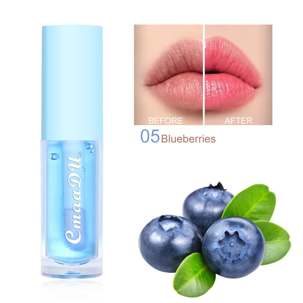 6 Color-Changing Lip Gloss  Fruity Scent Moisturizing and Long-Lasting Smooth Hydrating Temperature-Activated Lip tint