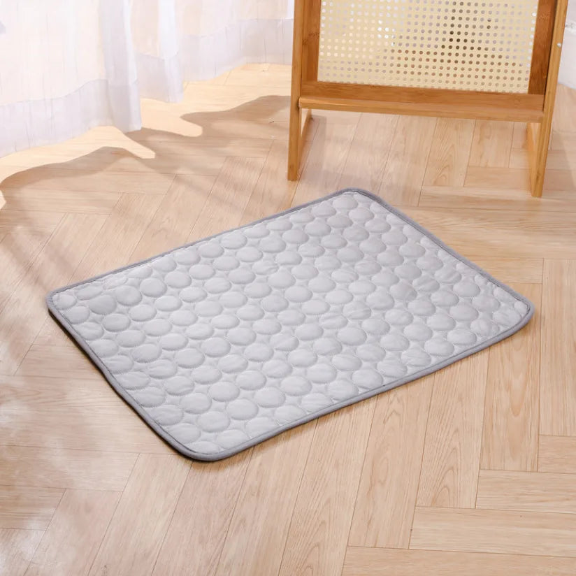 Pet Summer Cooling Mat Water Absorption Portable Cooling Gel Sleeping Pad Universal For Dog Bed Car Crate Outdoor Scratch-resistant Easy Clean