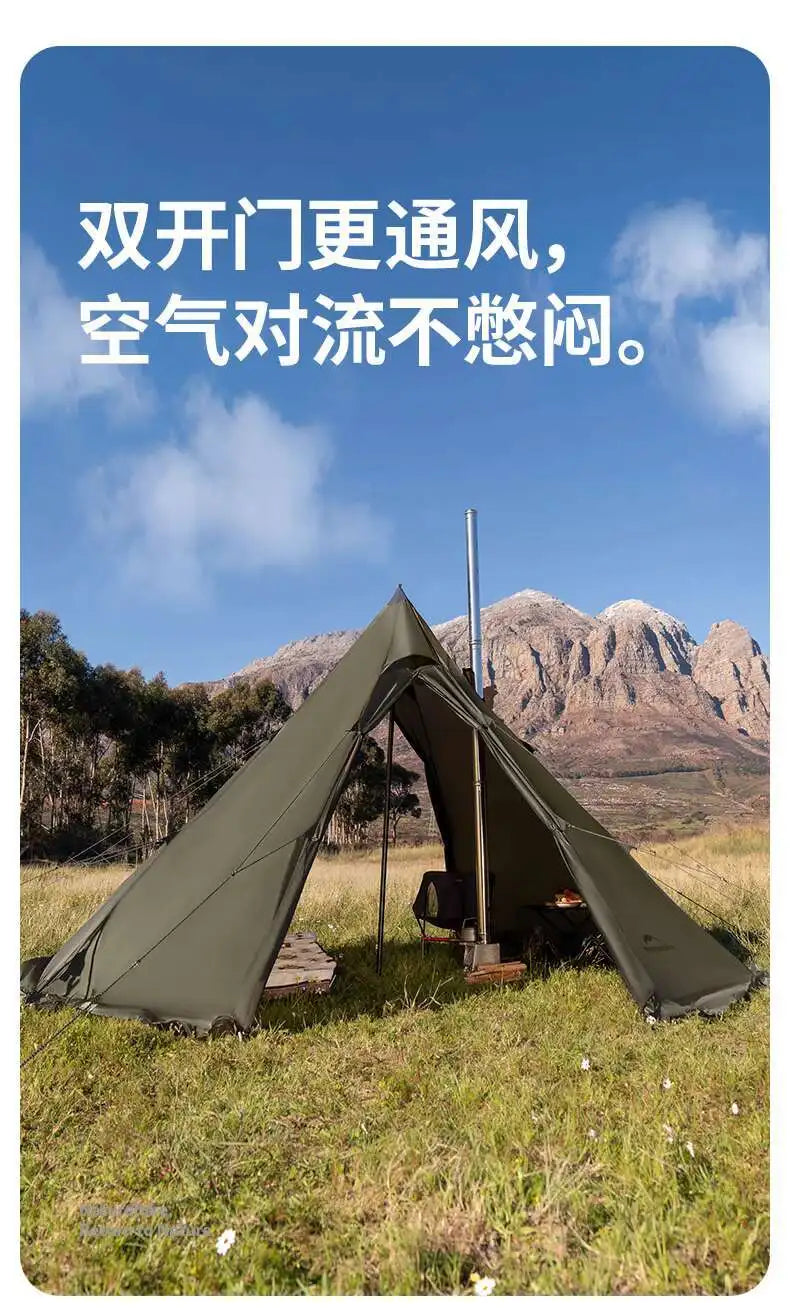 Naturehike Pasture Fire Octagonal Pyramid Tent Outdoor Camping Overnight Equipment