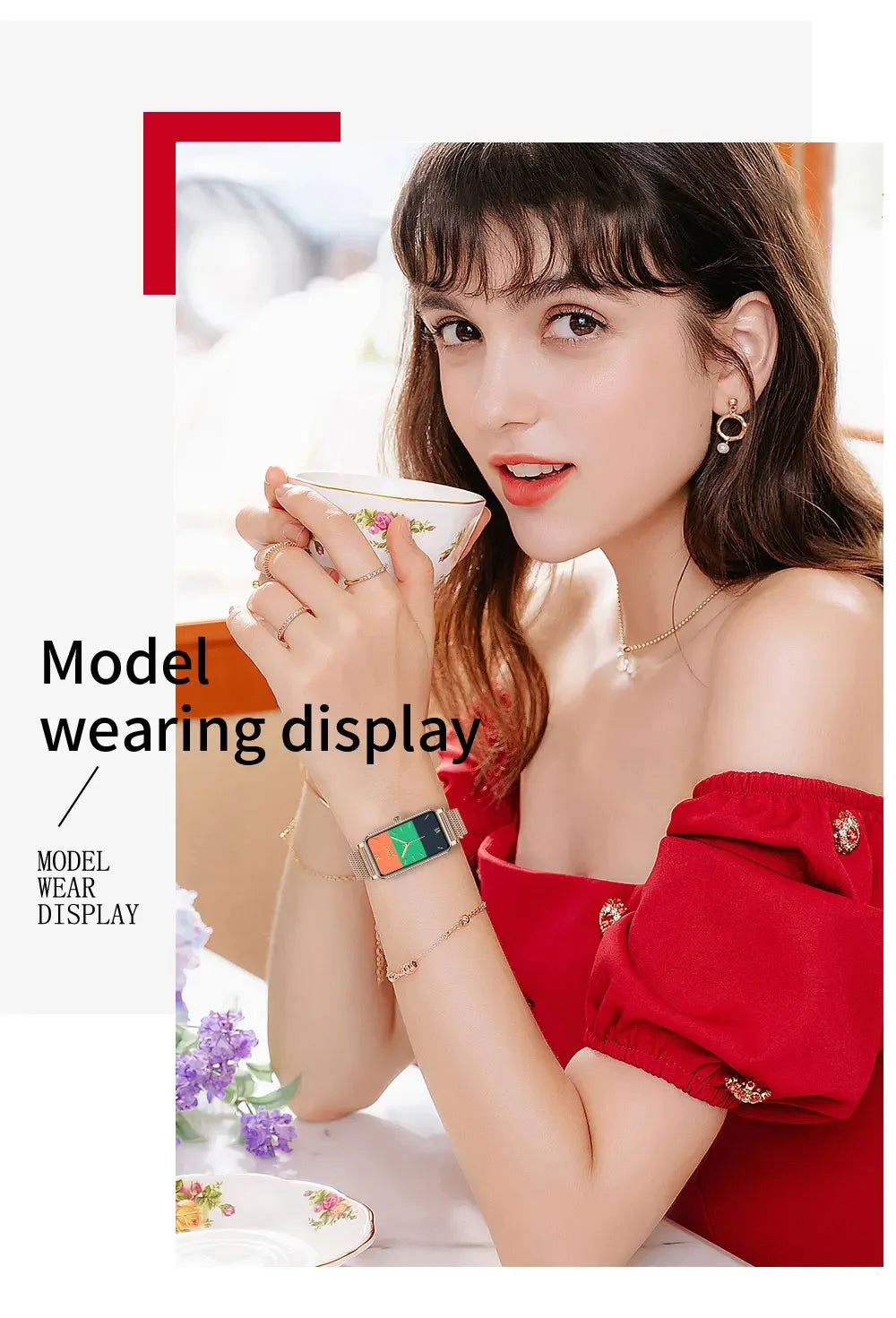 Women's Luxury Smartwatches Connect Phone Interactive Music Full Touch Smart Watches Weather Reminder Custom Wallpaper Smartband