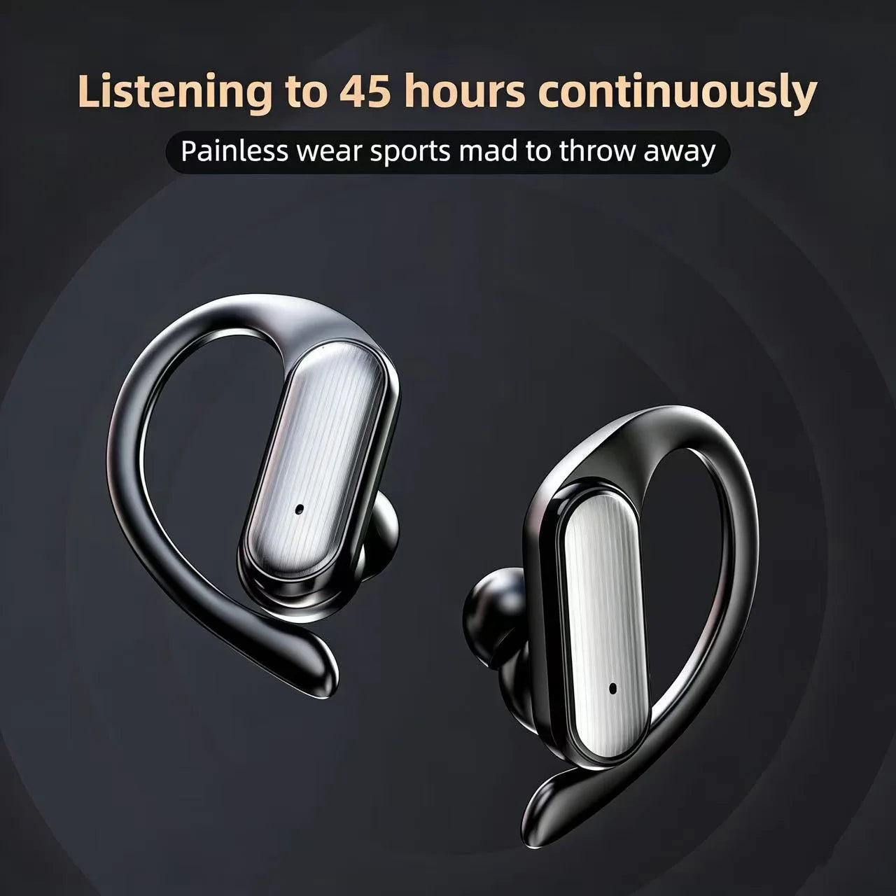 A520 Bluetooth Headset V5.3 Wireless Earphones Headphones With Microphone Headphones Sports Earbuds Anti-Sweat