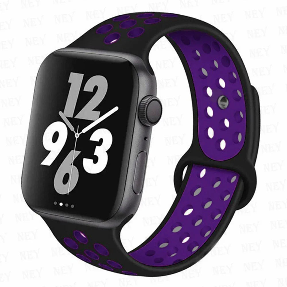 Sport strap For Apple Watch Band Ultra 49mm 44mm 45mm 38/40mm/41mm Silicone Pride Bracelet correa iWatch Series 8 7 6 4 5 3 9 SE