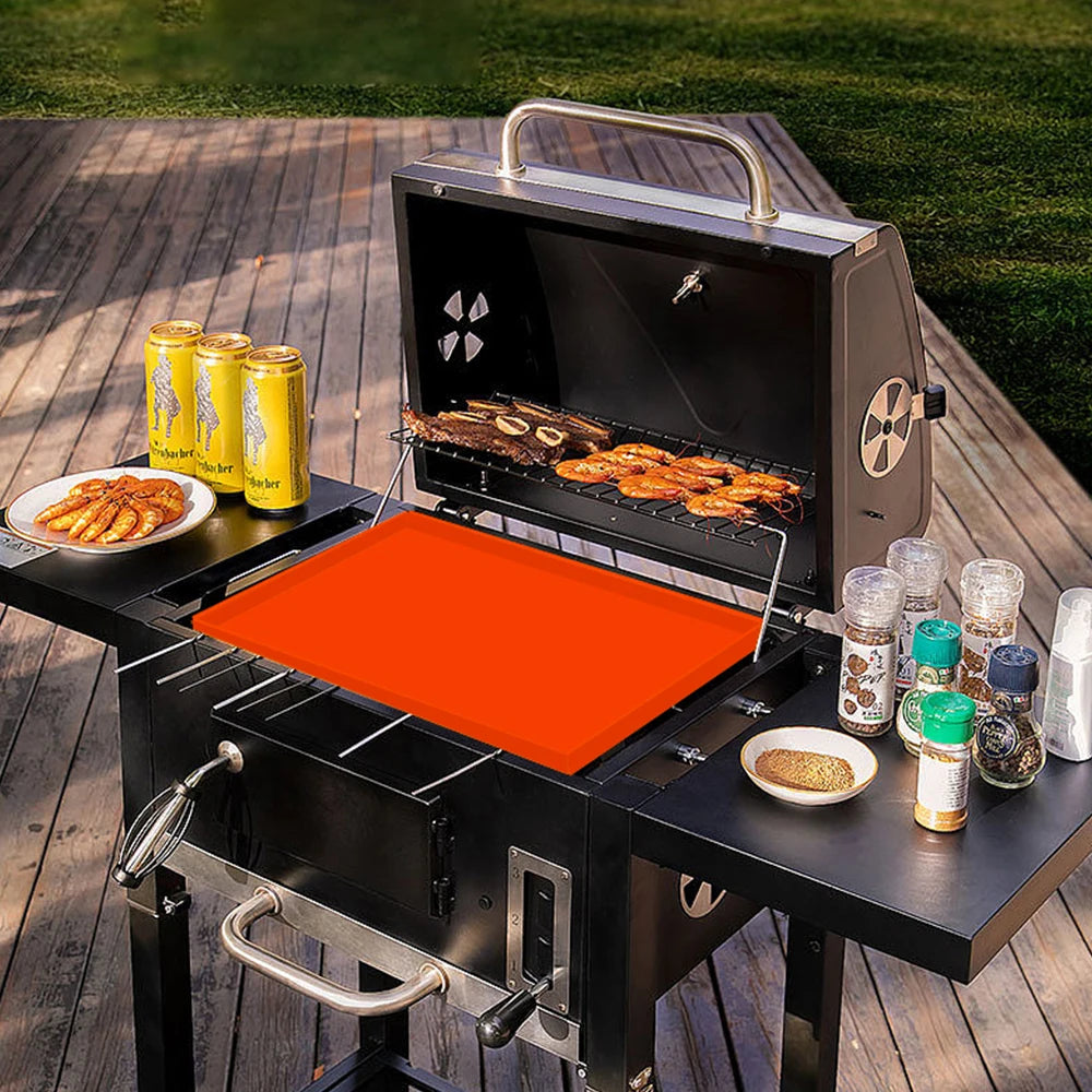 Heavy Duty Silicone Griddle Cover - Windproof Protector Accessories for Outdoor Grill Cooking (Include Size)