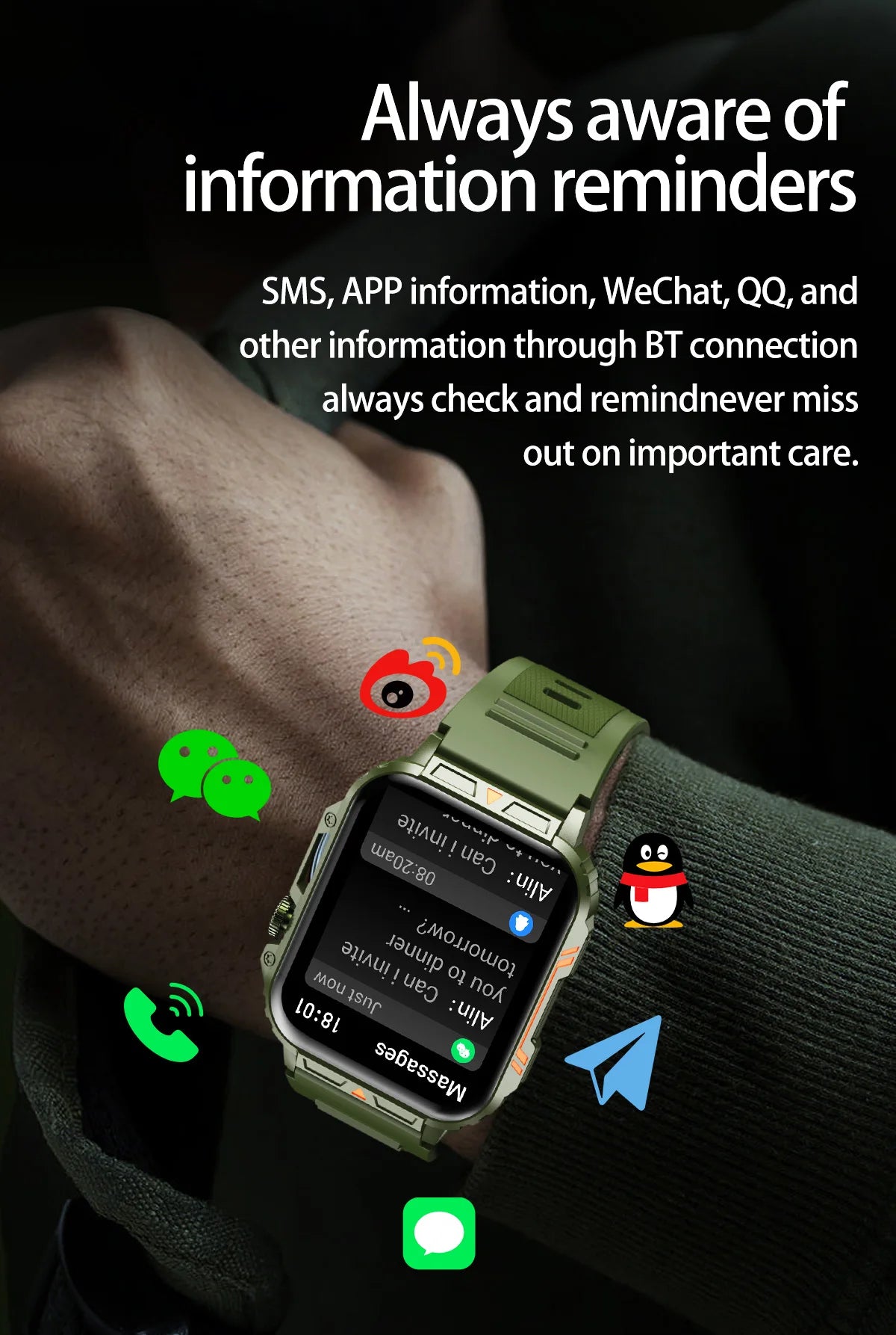 Military Men Smart Watch Health Monitor Wireless Call Smartwatch Fitness IP68 Waterproof Sports Watches for Women Android 2025