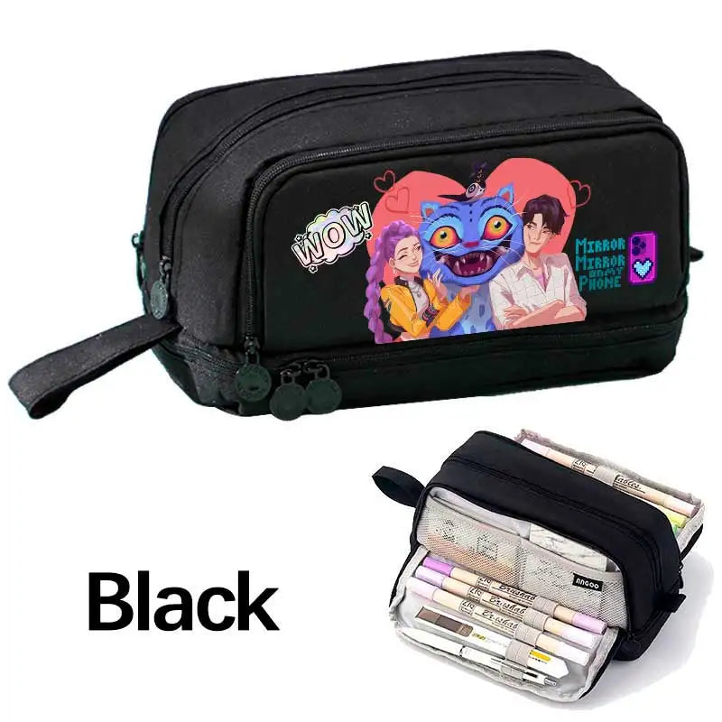 Demon Hunters Pencil Case – Multi-Functional Stationery Storage Bag - I YAN