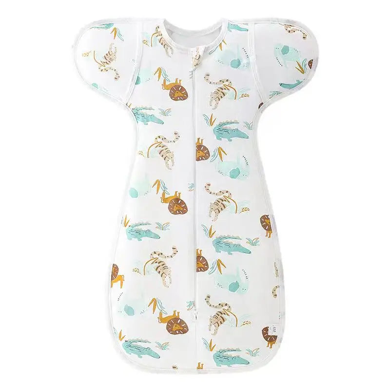 I YAN 100% cotton newborn swaddle sleepsack for babies 0-6 months, soft muslin swaddle blanket for newborn bedding and sleeping comfort.