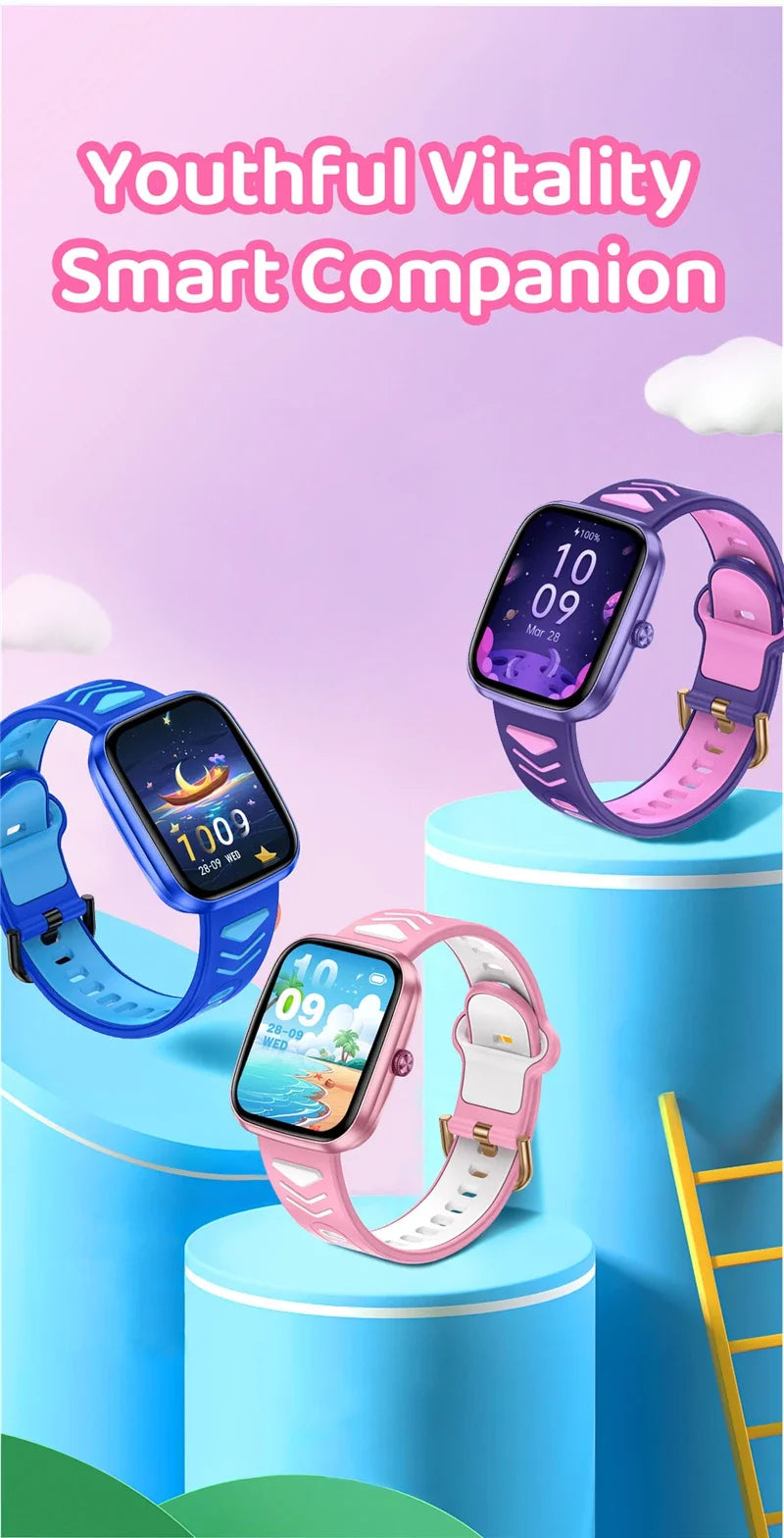 Kids Smartwatch Teenage Pedometer Sports Children Smartwatch – Wireless Calling Student Gift for Boys & Girls - I YAN