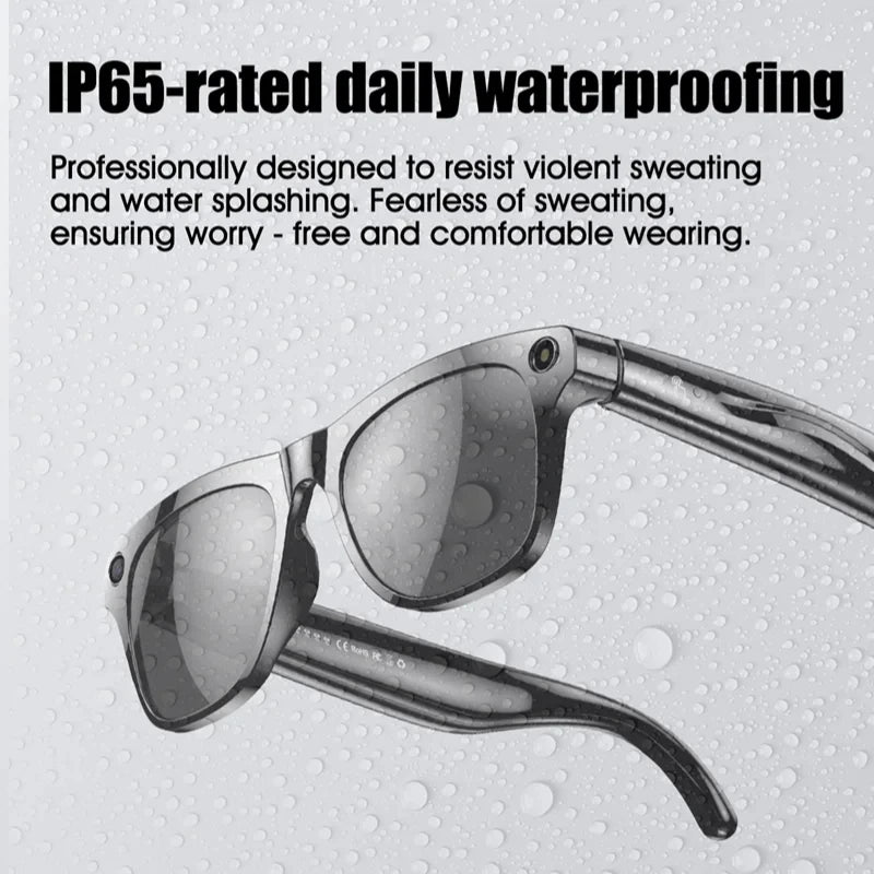 Lenovo 8K 4K AI HD Shooting Smart Glasses Multifunctional Camera Bluetooth Call Music VoicePlayer Translate Photochromic Glasses