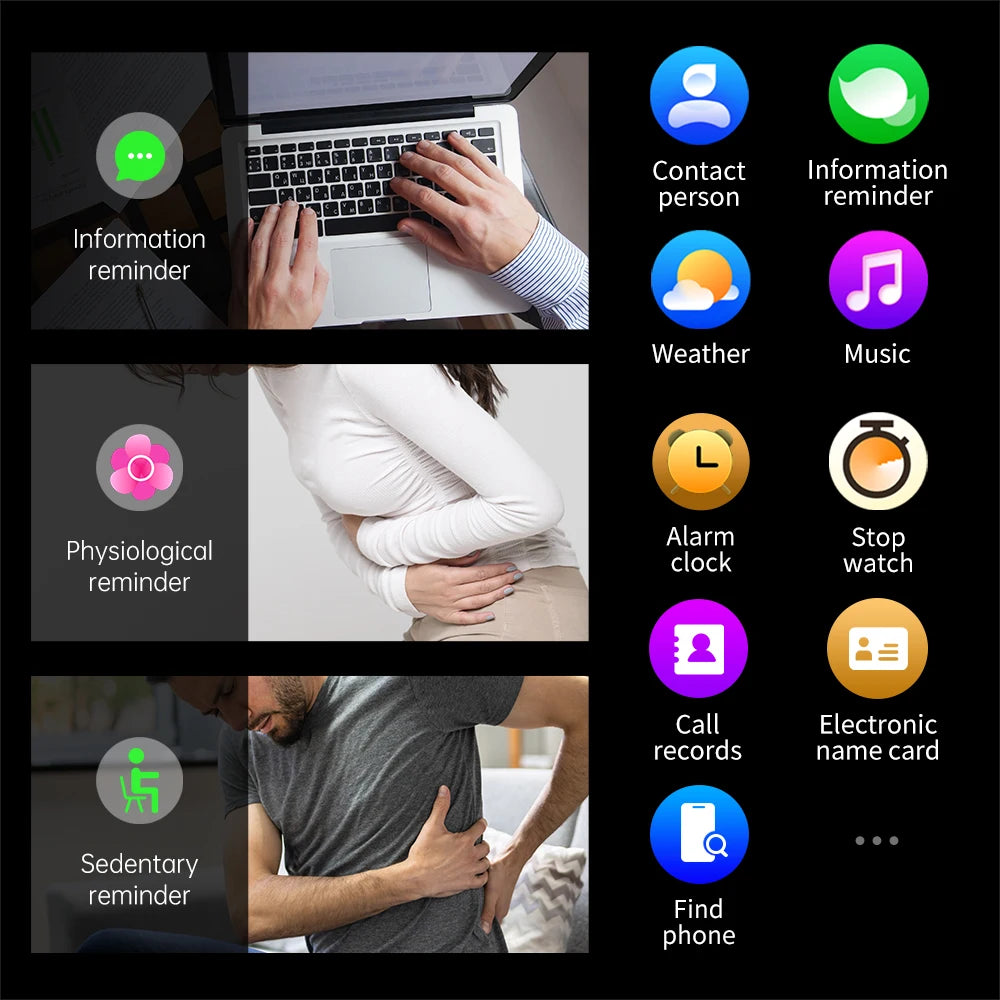 KUMI KU7 Smart Watch 1.96" AMOLED AI Voice Assistant Bluetooth Call NFC IP68 Waterproof SOS Heart Rate SpO2 Fitness