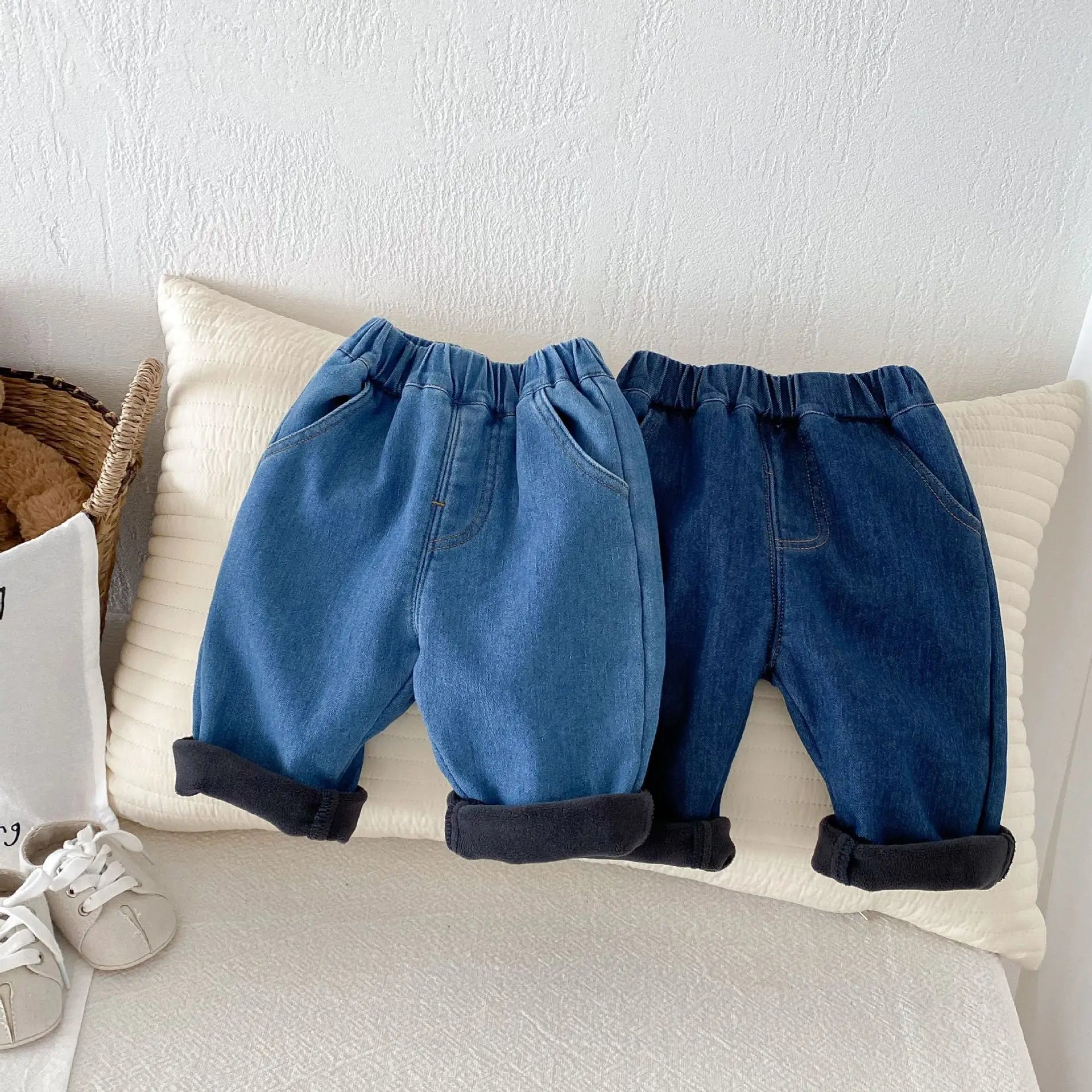Spring Autumn New Baby Pants Casual Denim 9M-5T Kids  Straight Jeans Soft Toddler Girls Fashion Trousers 3 Colors