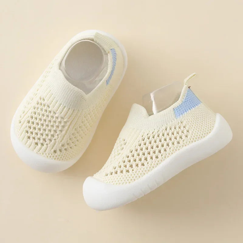 Toddler Slip-On Sneakers – Breathable Knitted Kids Casual Shoes for Boys & Girls (0 Months–4 Years) - I YAN