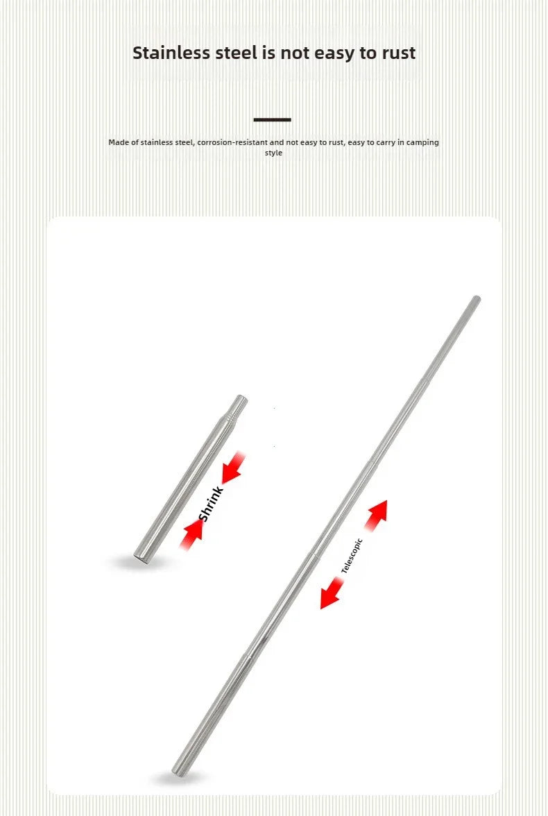 Outdoor Camping Blow Fire Tube Blowpipe Collapsible Tiny Beach Garden Tool Picnic Camping Equipment Blowing Fire Stick