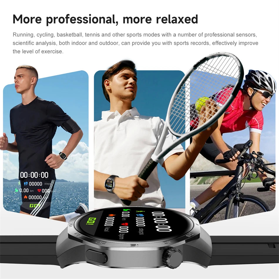 New GT5 Pro Smart Watch Men AMOLED HD Screen GPS NFC Heart Rate Bluetooth Call Watch 5 MAX IP68 Waterproof SmartWatch Man