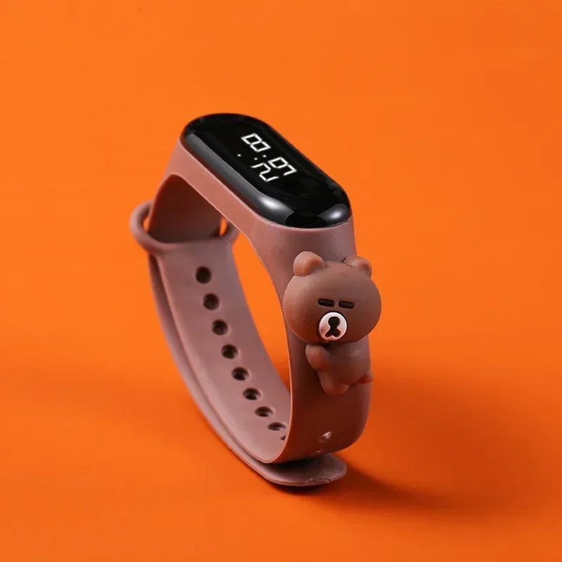 Waterproof Children's Smart Watch Cartoon LED Digital – Fun Electronics Wristwatch Birthday Gift for Kids Age 2-15 - I YAN