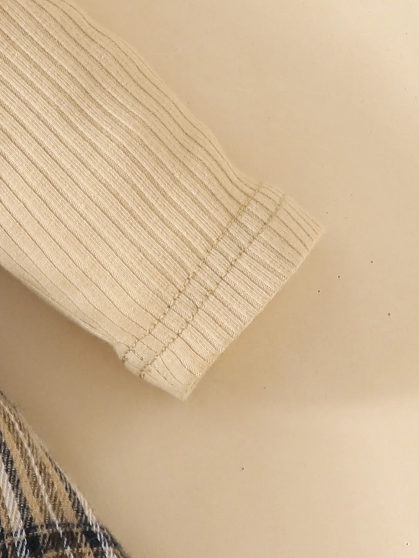 Baby Gilrs Long Sleeve Autumn/Winter Plaid With Bow Honey Jumpsuit For Newborn-18M Vacation Wear +Headband