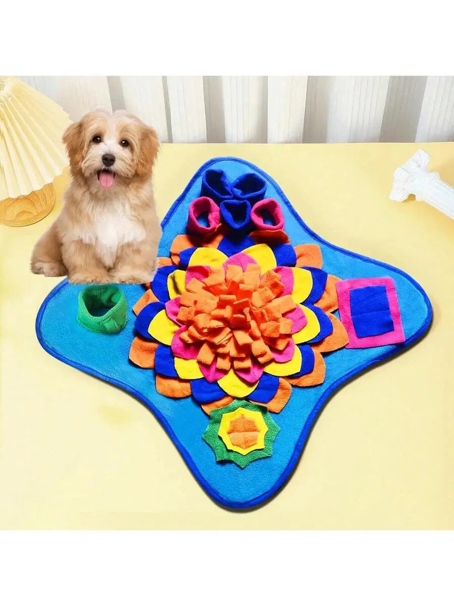 1 Pc Pet Snuffle Mat, Dog Slow Feeding Mat, Pet Scent Training Mat