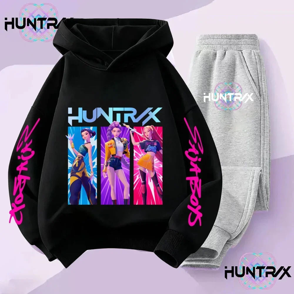 KPop Demon Hunters Saja Boys Kids Hoodie Set – Unisex Sweatshirt & Tracksuit (2pcs) - I YAN