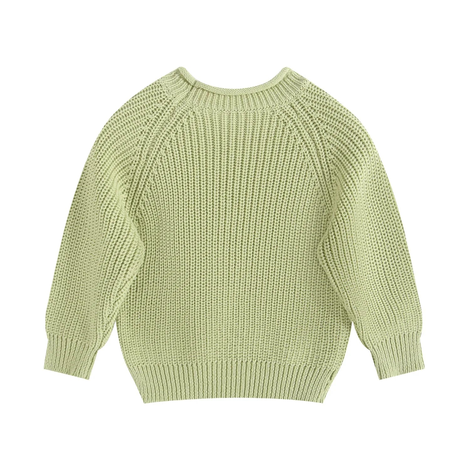 Girl Cotton Knit Pullover Embroidered Tulip Flower Sweater 2026 Spring Autumn 0-5Y Children Long Sleeve Clothing