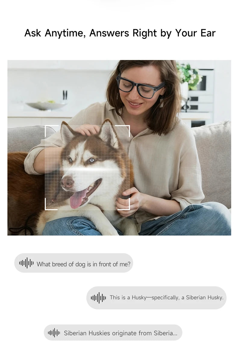 For Xiaomi AI Smart Glasses Photochromic Glasses 4K HD Camera Chat GPT Bluetooth Call Video Music Touch Translate Sunglasses