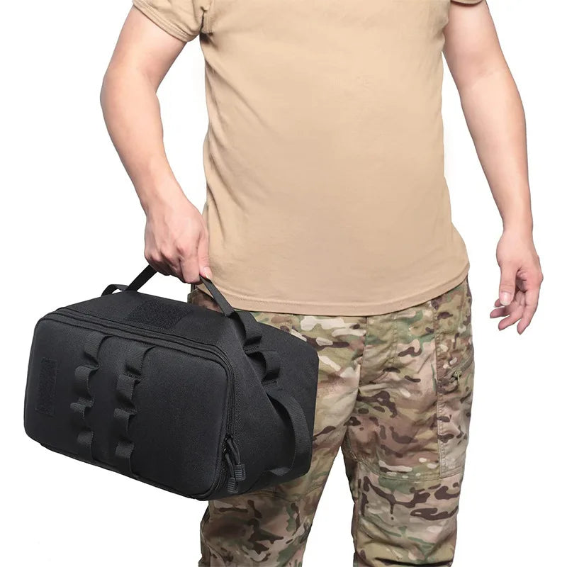 Outdoor Camping Gas Tank Storage Bag Large Capacity Ground Nail Tool Bag Gas Canister Picnic Cookware Utensils Kit Bag