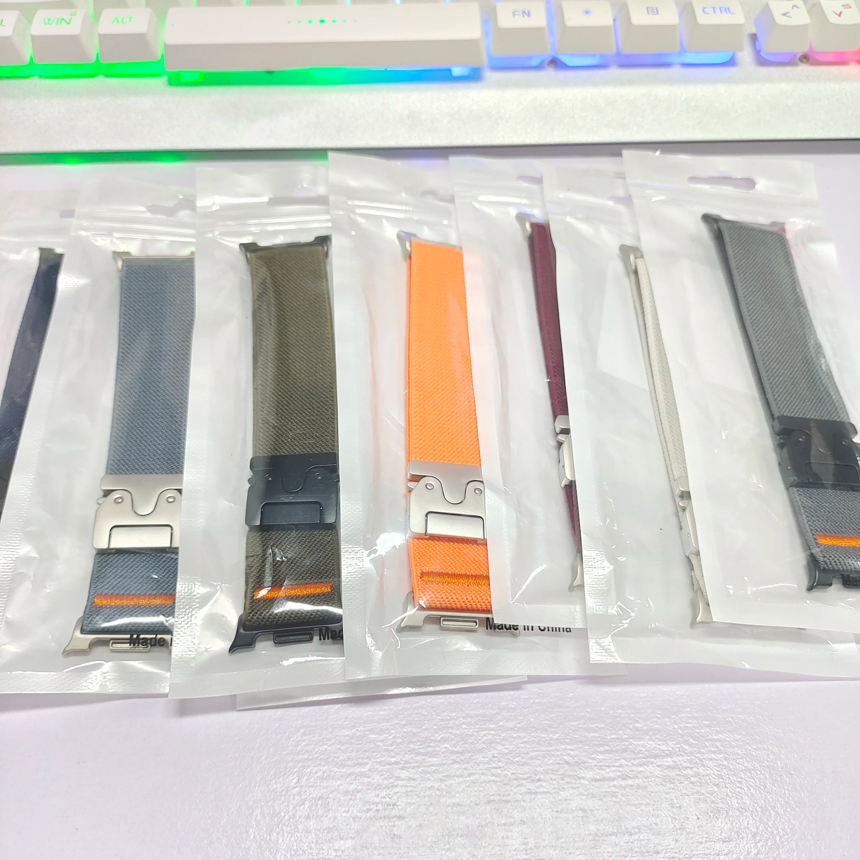 Parachute Strap For Samsung Galaxy Watch 8 40mm 44mm stretch Nylon correa pulseira Bracelet for Galaxy Watch 8 classic Band 46mm