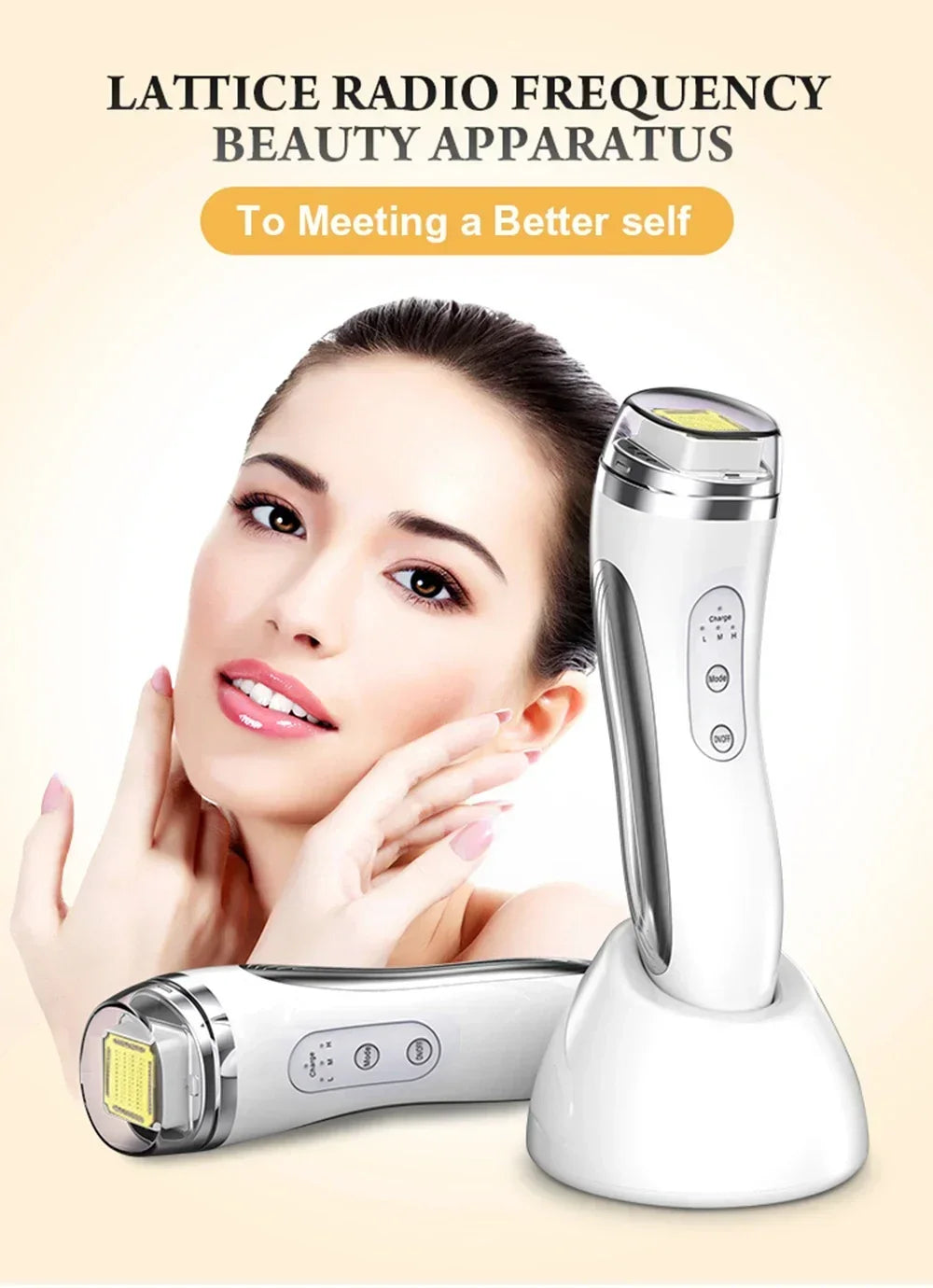 RF Radio Frequency Face Lifting Device Dot Matrix Beauty Massager Home Wrinkle Remover Skin Tightening Facial Massage Machine