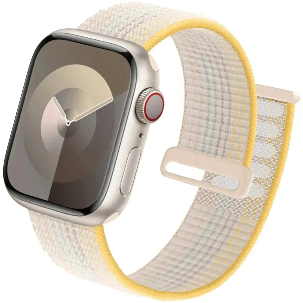 Nylon Strap for Apple Watch 10 42mm 46mm Ultra 2 49mm Breathable Replacement Wristband for IWatch 9 8 7 6 5 4 3SE 45mm 41mm 44mm