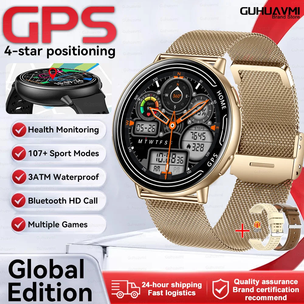 Elegant Women Smartwatch 2026 New 1.39'' AMOLED Screen Bluetooth Call Heart Rate Women's Health IP68 Waterproof Fashion Watches