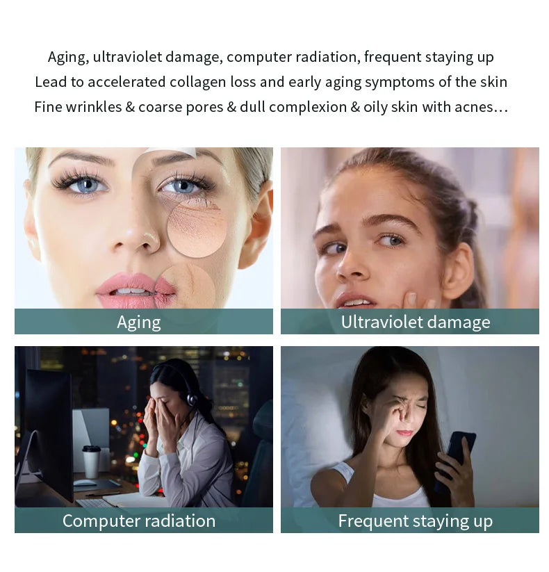Microcurrent Facial Device Face Lifting Machine Neck Skin Tighten Massager LED Light Photon Vibration Rejuvenation Beauty Tool