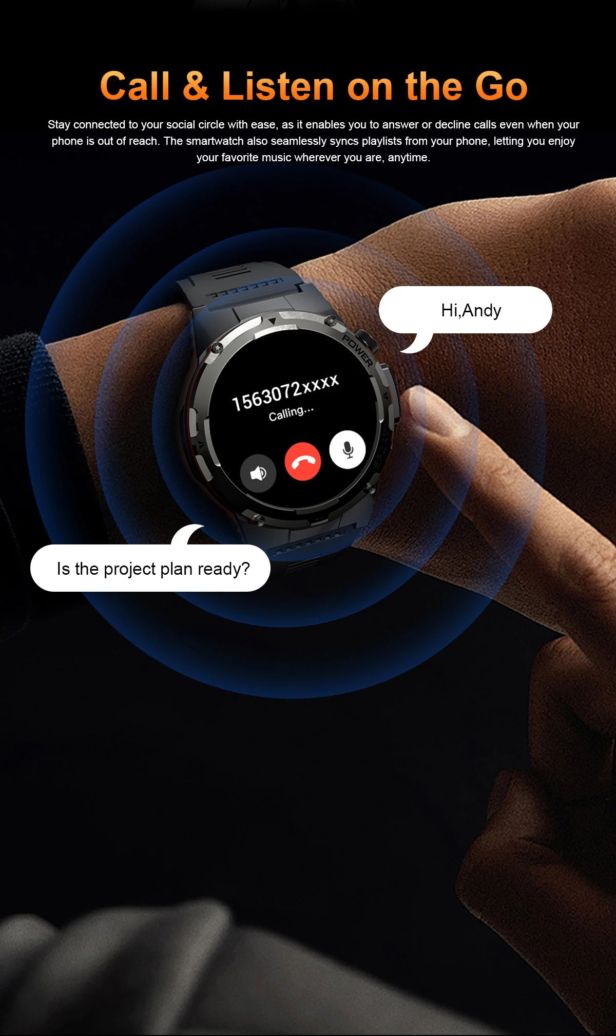 NEW Top Popular Outdoors GPS tracker Sports Smart Watch Men 500mAh NFC HD Call IP68 depth waterproof Smart Watch T-REX3 Men