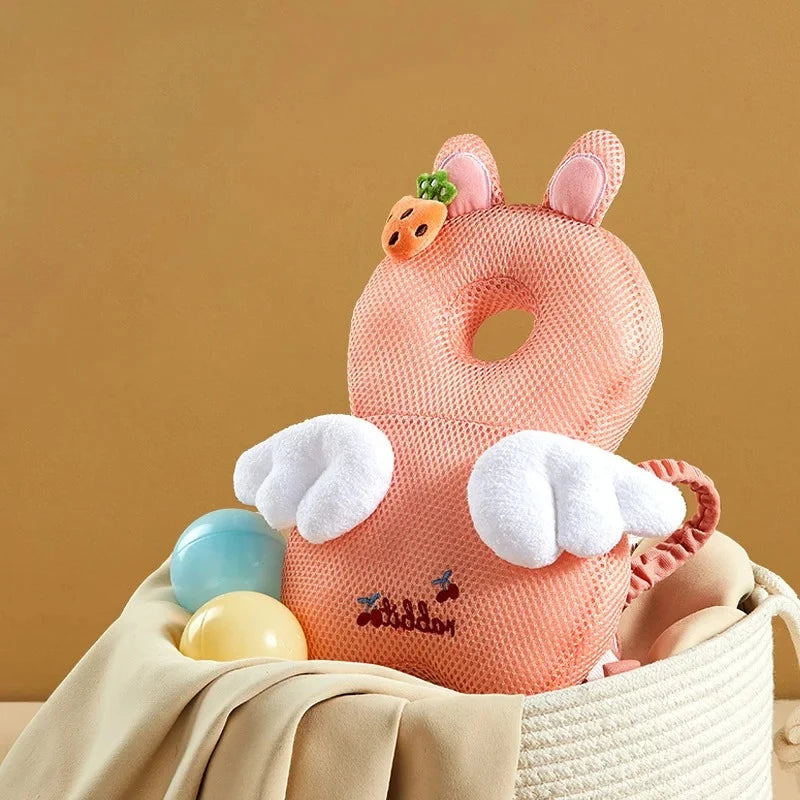 I YAN AIBEDILA baby head protector pillow backpack with soft cushioning for newborns and toddlers learning to walk.
