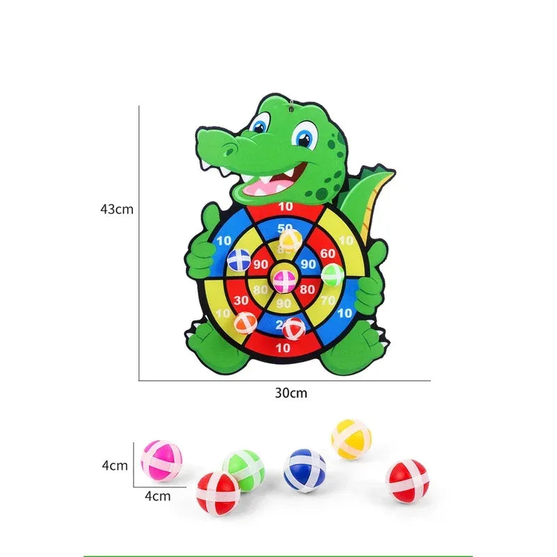 Kids Sticky Ball Dart Board – Indoor Montessori Game for Children 3-7 Years - I YAN