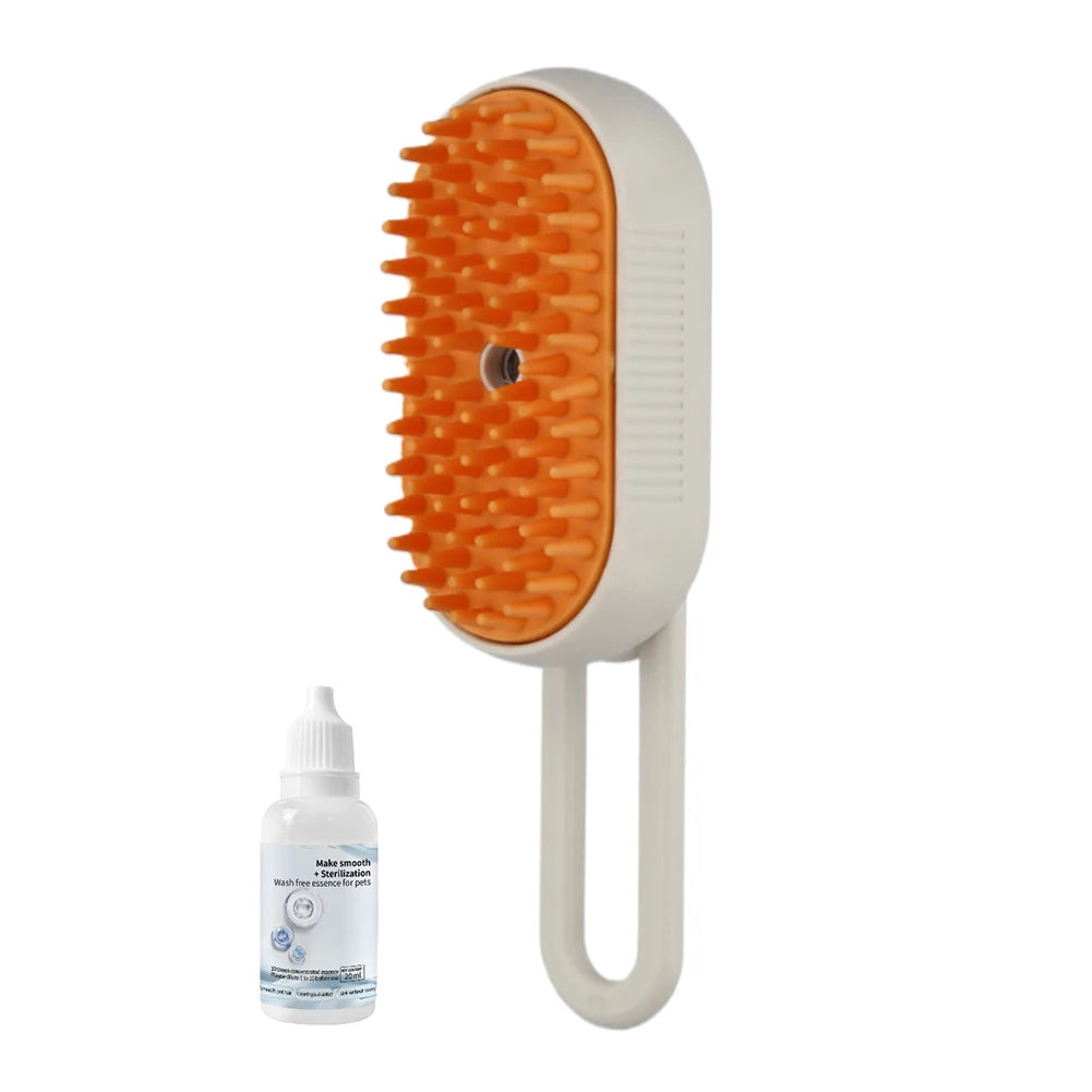 3-in-1 Dog Hair Brush Cat Hair Brush Electric Pet Cleaning Brush Steam Spray Brush Massage Hair Removal Comb Anti Flying Brush