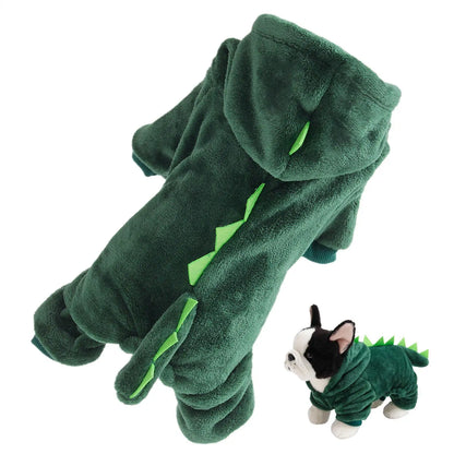 2026 Dinosaur Cat Clothes Dog Pet Dinosaur Cosplay Hoodies Soft Halloween Dog Costume Pet Clothes For Small Medium Dog Cat Puppy