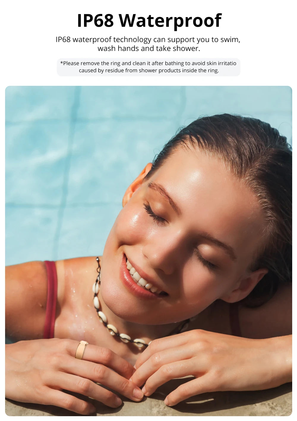 R10 Smart Ring with Charging Case for Men Women, Health and Sleep Monitor, 5ATM Waterproof, Multi-sport Mode