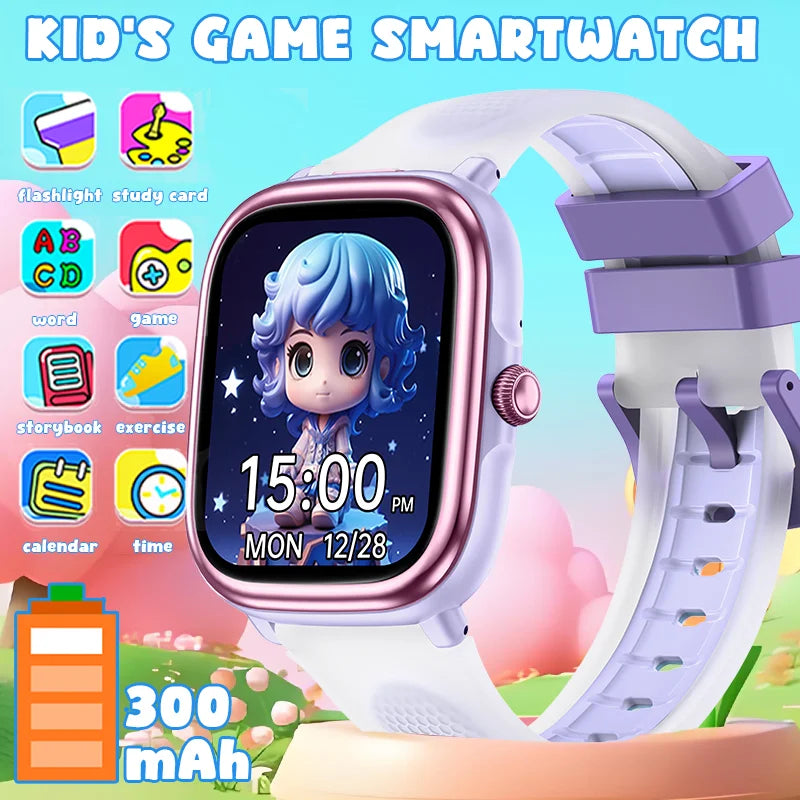 2026 Children's Smart Watch Multiple Learning Modes – Early Education Health Monitor LED Flashlight IP68 Waterproof - I YAN
