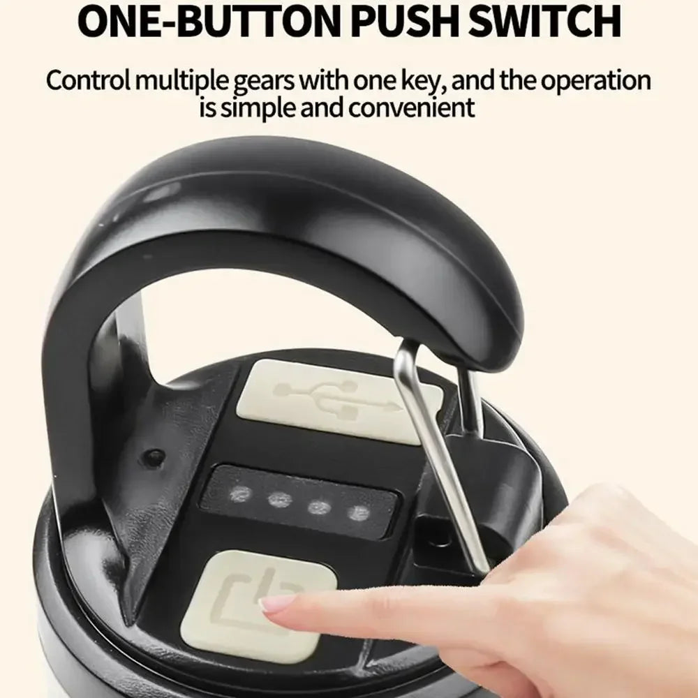 Portable Camping Lantern LY23 6 Modes Adjustable Brightness Hanging Foldable 1200mAh Emergency Light Outdoor