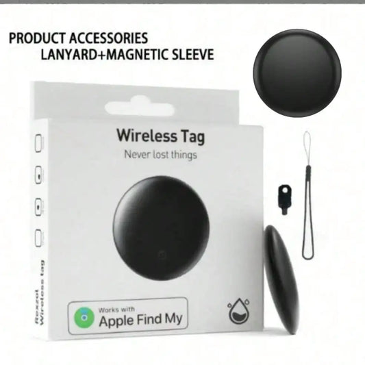 Silicone keychain tracker for iOS AirTag compatible with pets, bags, and luggage, branded I YAN, shown attached to a keyring.