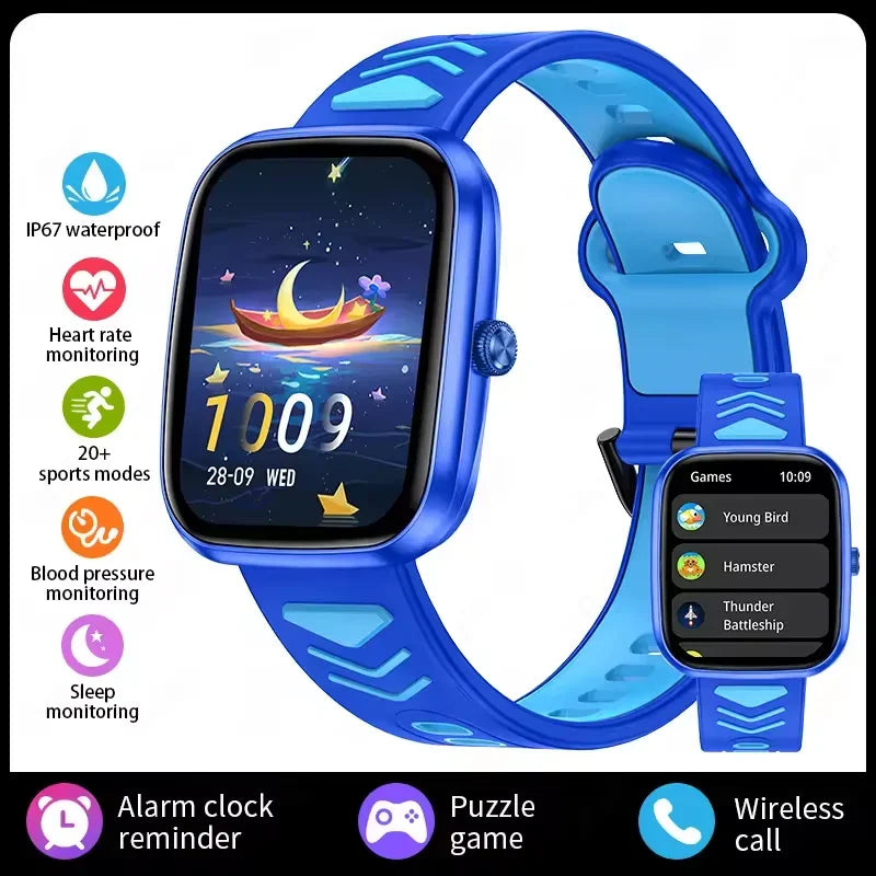 Kids Smartwatch Teenage Pedometer Sports Children Smartwatch – Wireless Calling Student Gift for Boys & Girls - I YAN